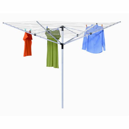 Aluminum 165-Feet Outdoor Umbrella Drying Rack Clothesline Drying