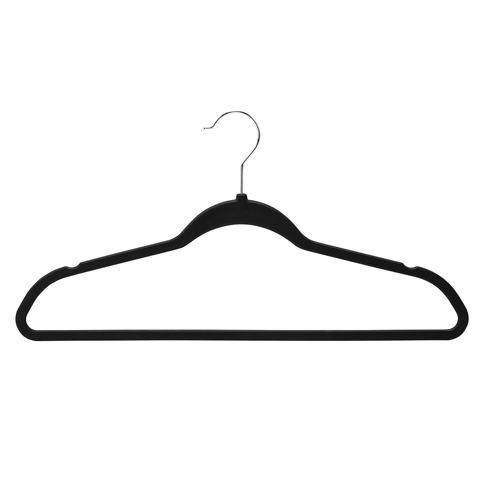 Black Rubber Space-Saving Hangers Hangers