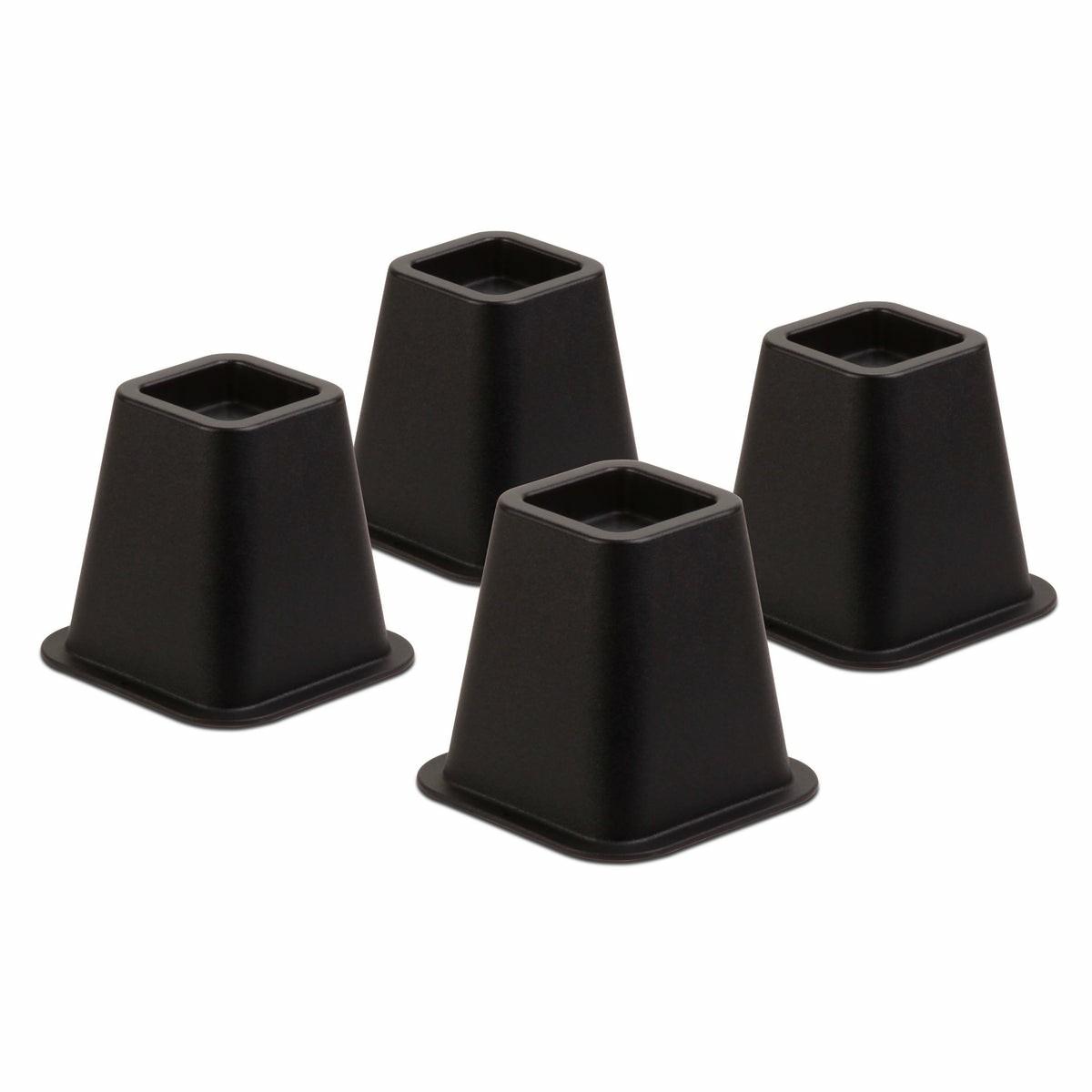 Black Square Bed Risers (Set Of 4) Bed Risers