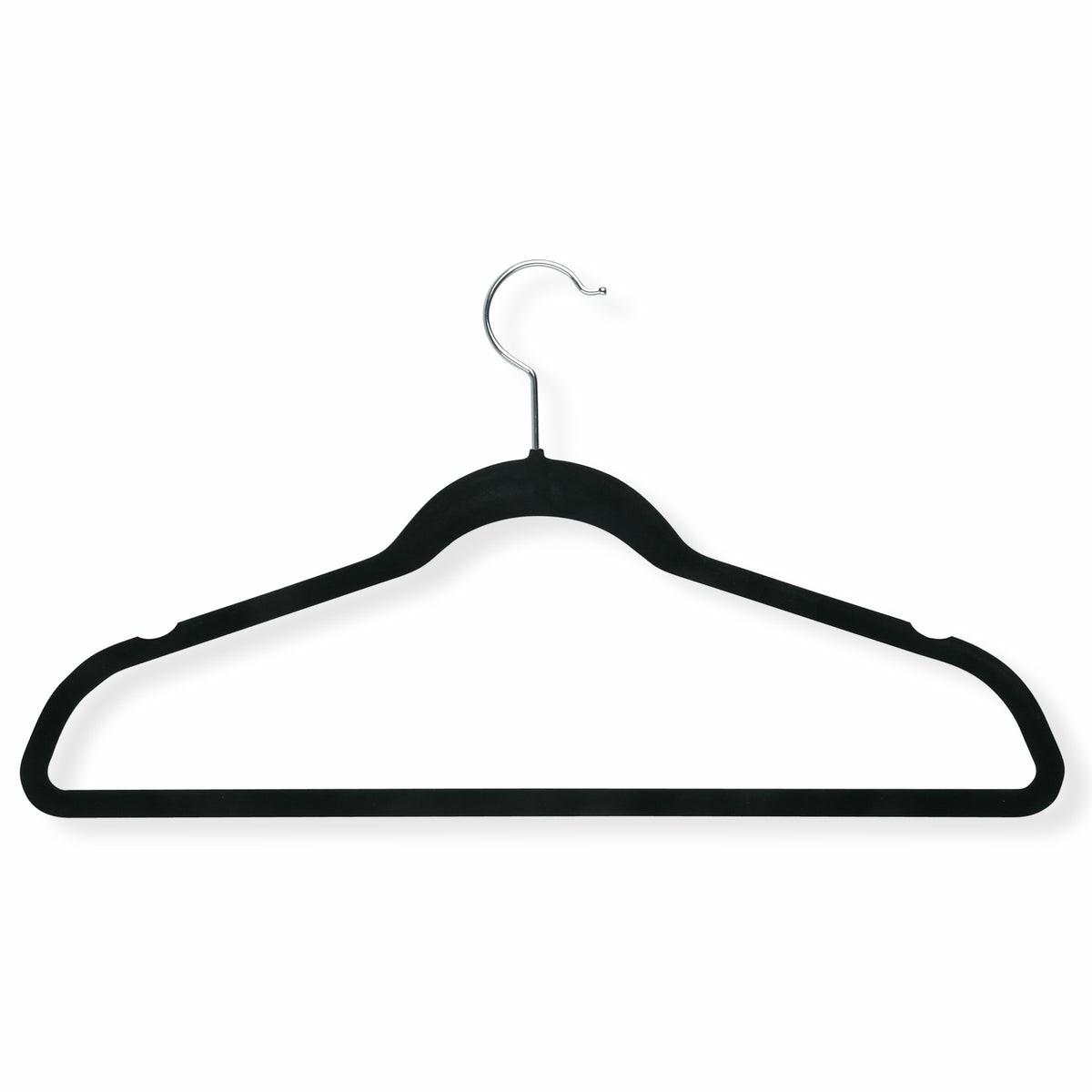 Black Velvet Non-Slip Suit Hangers Hangers