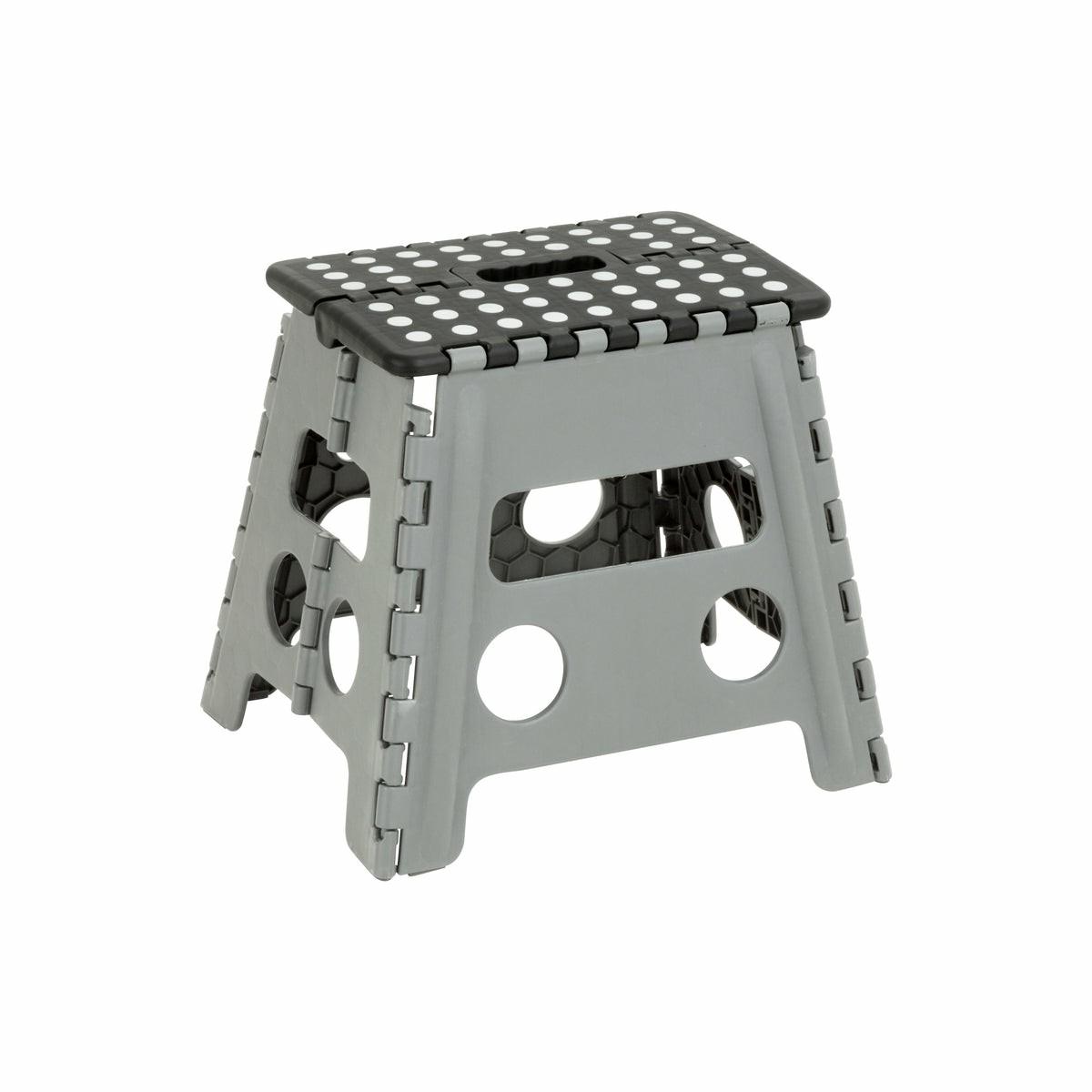 Black/Gray Folding Step Stool Home Improvement