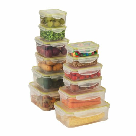 Clear Plastic Snap-Lock Food Storage Containers (24-Piece Set) Kitchen