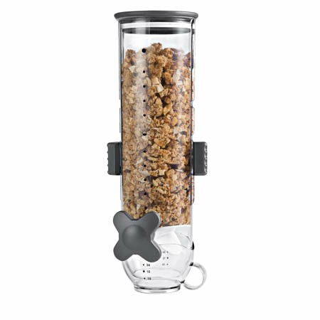 Clear Wall Mount Single Cereal Dispenser Food Dispensers