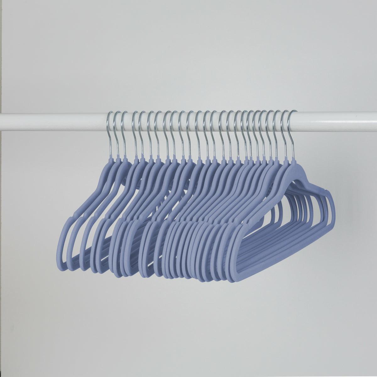 Cobalt Slim-Profile Non-Slip Velvet Hangers (25-Pack) Hangers