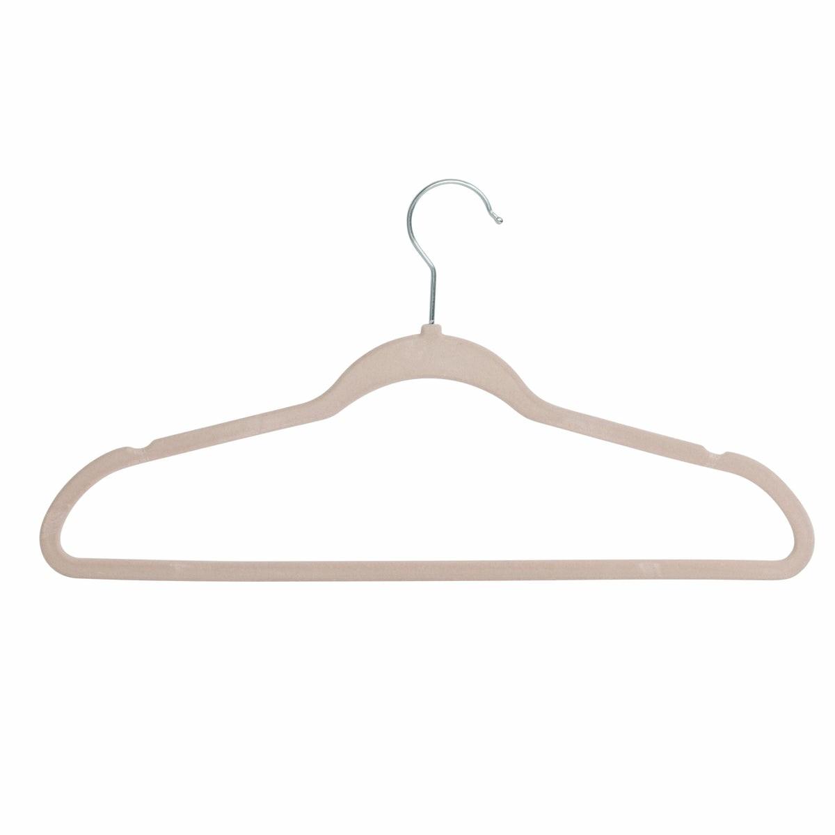 Dusty Pink Slim-Profile Non-Slip Velvet Hangers Hangers