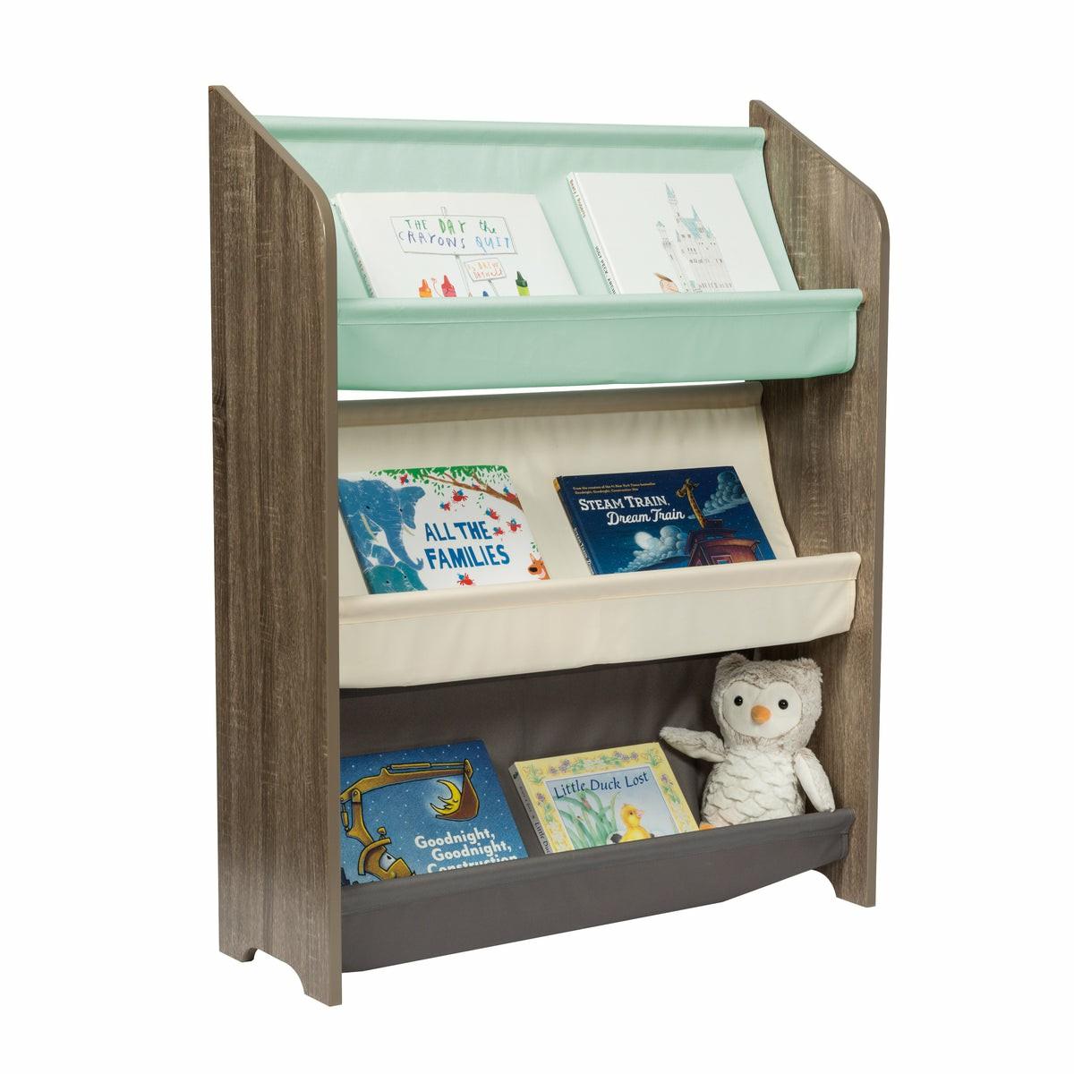 Explore + Store 38″ 3-Tier Kids Book Rack Home Décor