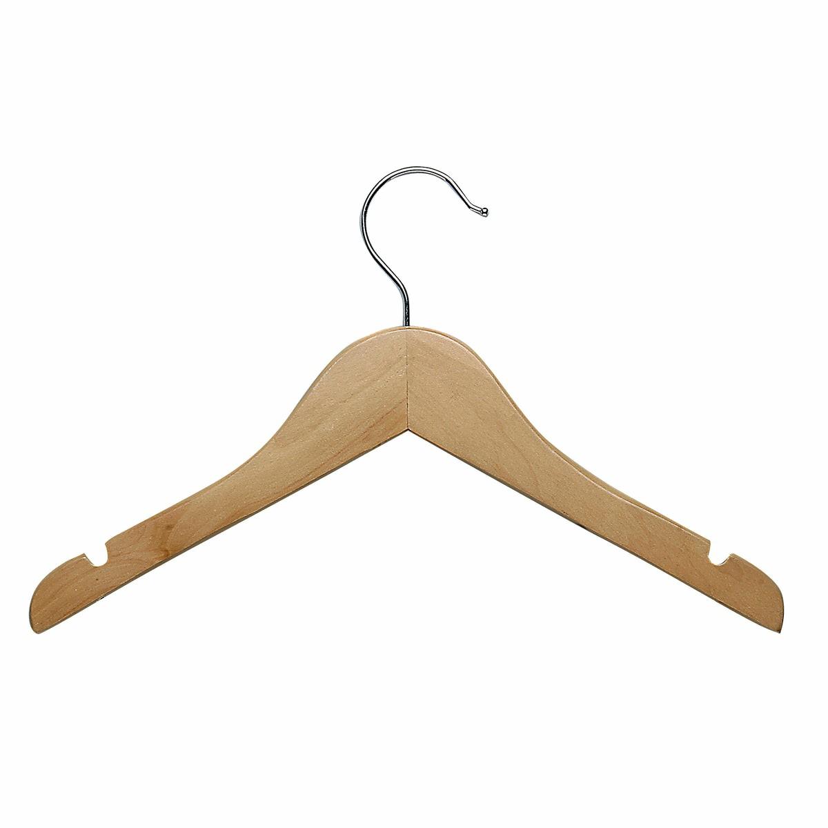 Kids Wood Shirt Hangers (10-Pack) Hangers