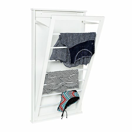 White Folding Over-The-Door Or Wall-Mount Drying Rack (140 Feet) Drying Racks