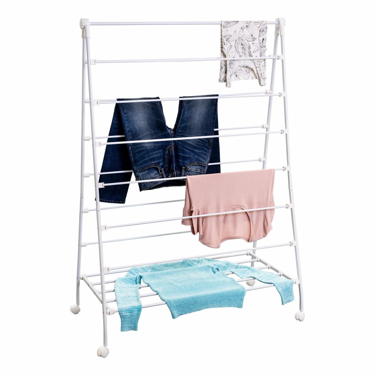 White Large A-Frame Clothes Drying Rack Drying Racks