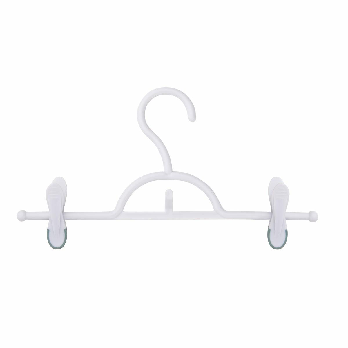 White Soft Touch Pant Skirt Hangers (12-Pack) Hangers