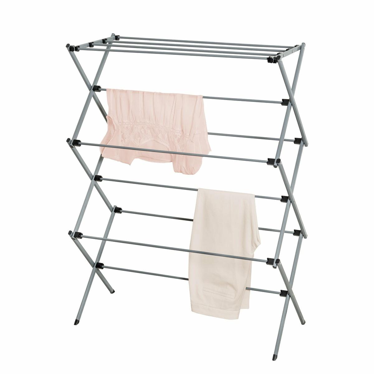 Chrome 3-Tier Folding Accordion Drying Rack Drying Racks