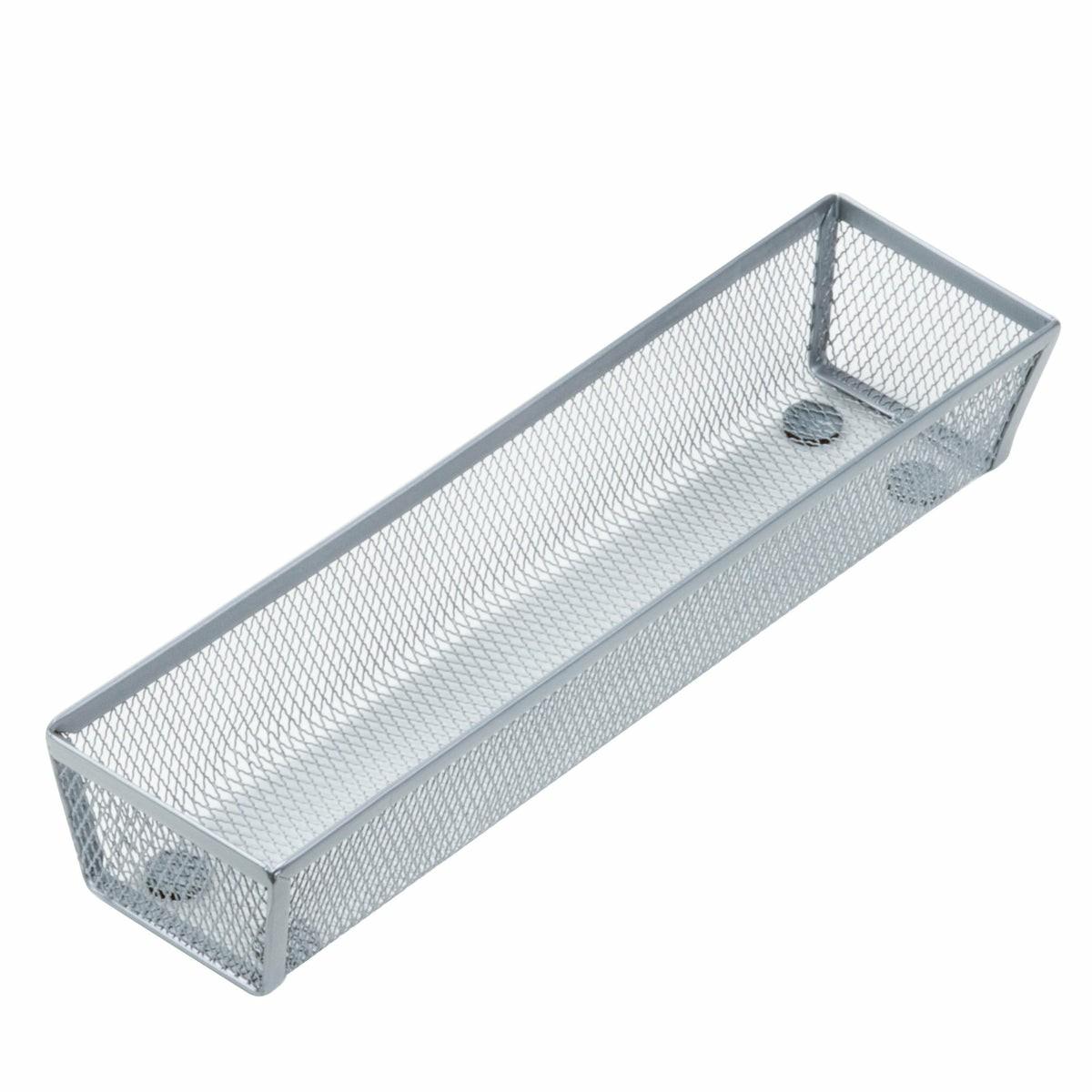 Silver 12” X 3” Steel Mesh Multi-Purpose Organizer Kitchen