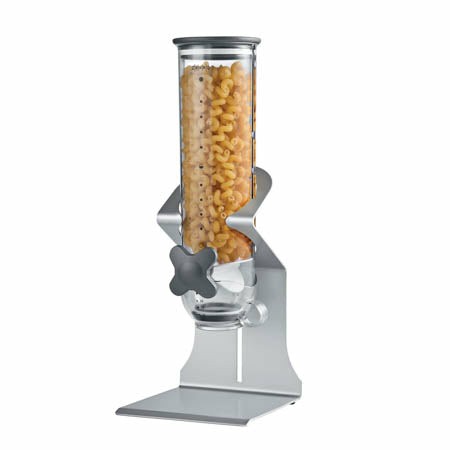 Silver Single Canister Commercial Cereal Dispenser Food Dispensers